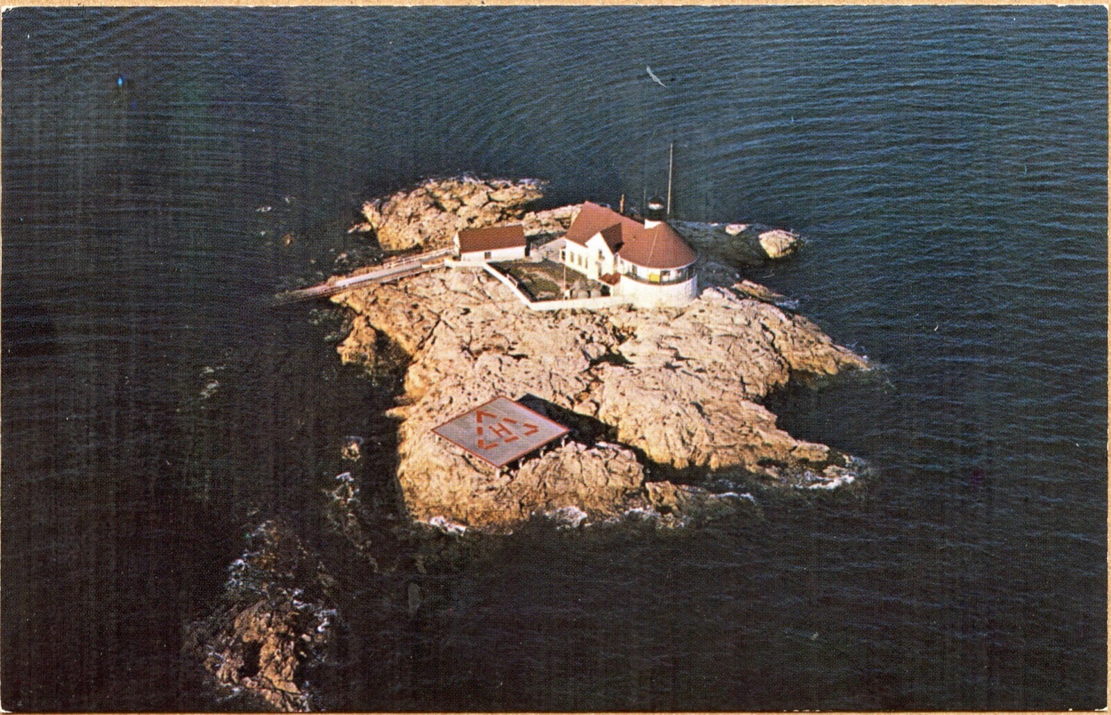 Cockholds ME Lighthouse Boothbay Harbor Region Maine Postcard