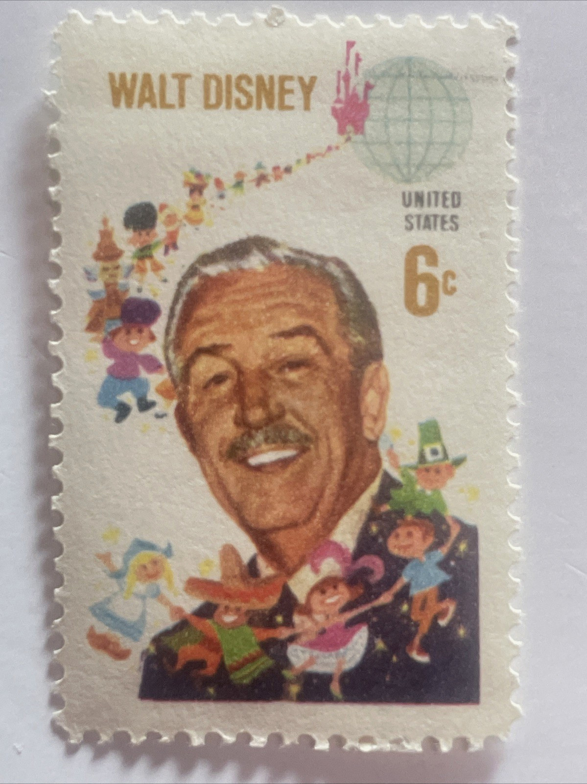 1968 Walt Disney US Postage Stamp Tribute THE DISNEY WORLD Vintage RARE 1968 Walt Disney US Postage Stamp Tribute THE DISNEY WORLD Vintage RARE