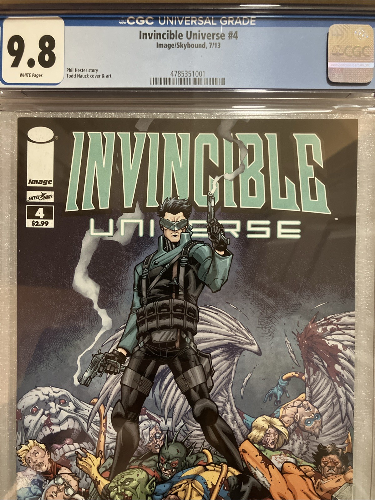 Invincible Universe #4 Cgc 9.8 Back Hester Low Census
