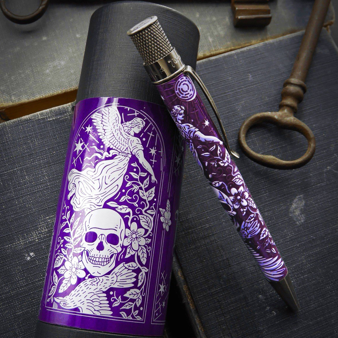 Retro 51 The Raven 2024 Edition Purple Rollerball Pen Halloween-Theme