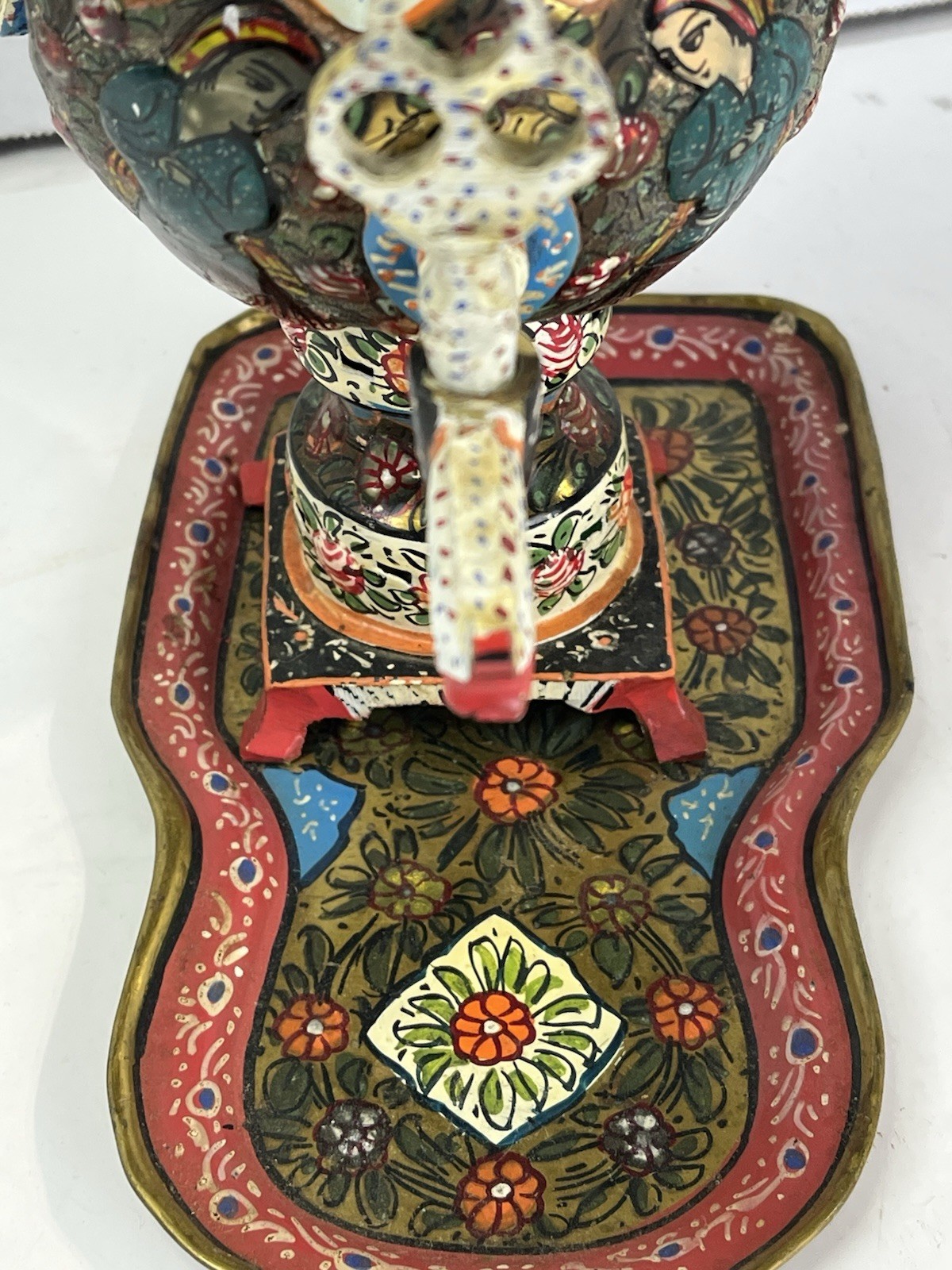 Vintage Hand Painted Decorative Persian Samovar GG