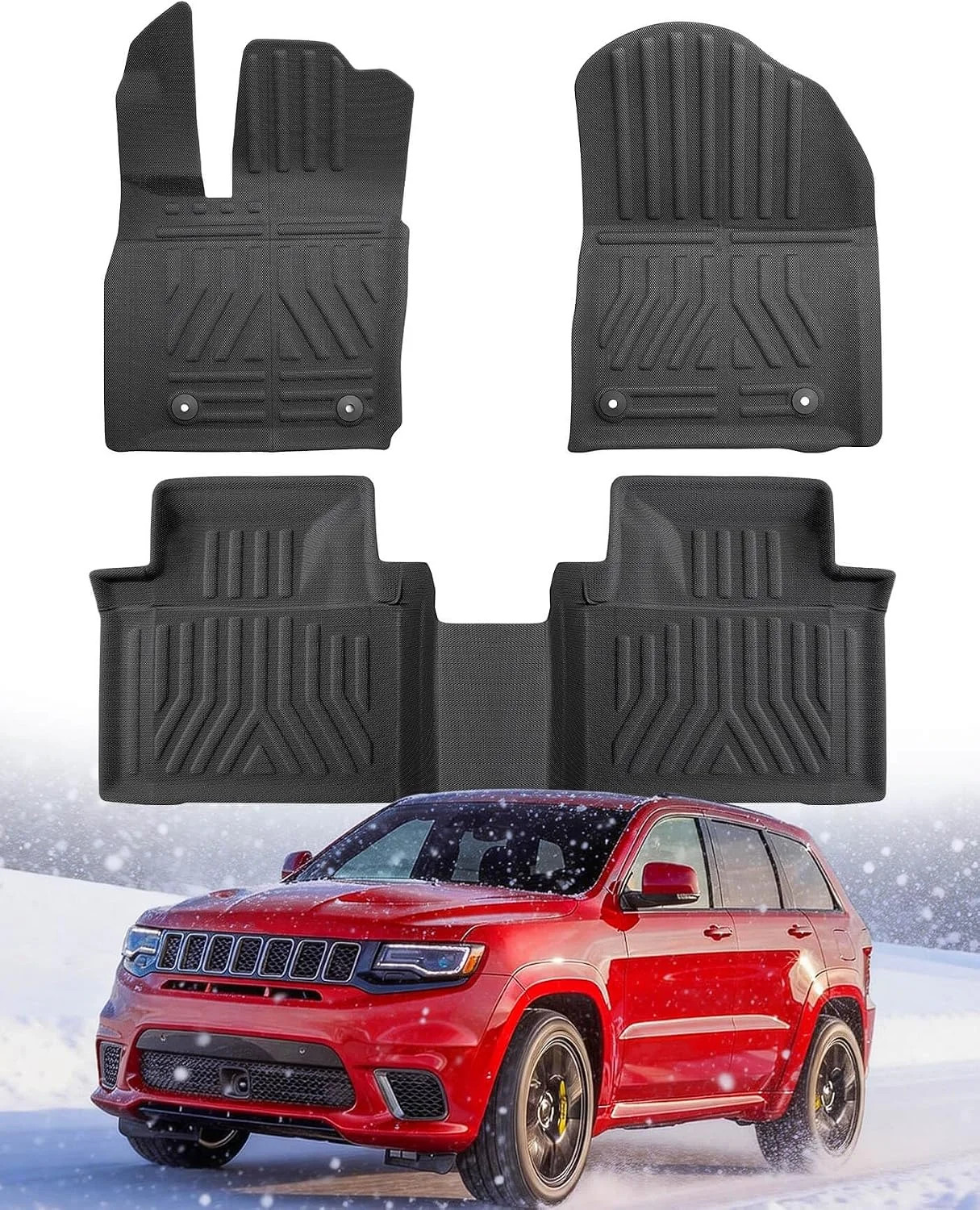 Floor Mats for Jeep Grand Cherokee: 2011-2021(Not for L) Car Accessories | All W Floor Mats for Jeep Grand Cherokee: 2011-2021(Not for L) Car Accessories | All W