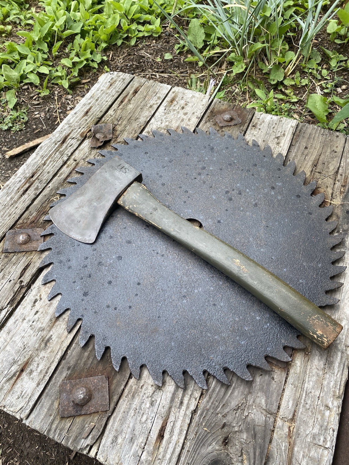 Vtg Plumb ORIGINAL WWII US ARMY 1943 FIELD AXE HATCHET