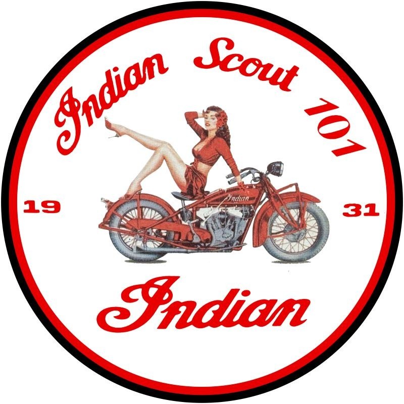 1931 Indian Scout 101 Motorcycle NEW METAL SIGN: 12\