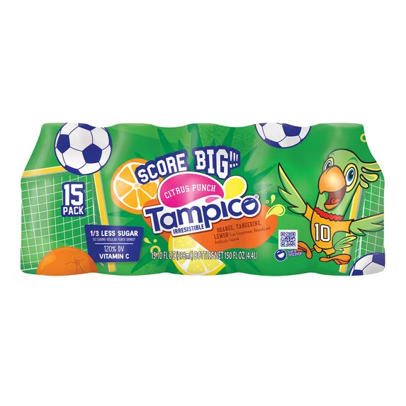 Tampico Citrus Punch Orange Tangerine Lemon Juice Drink 10 fl oz 15 Pack