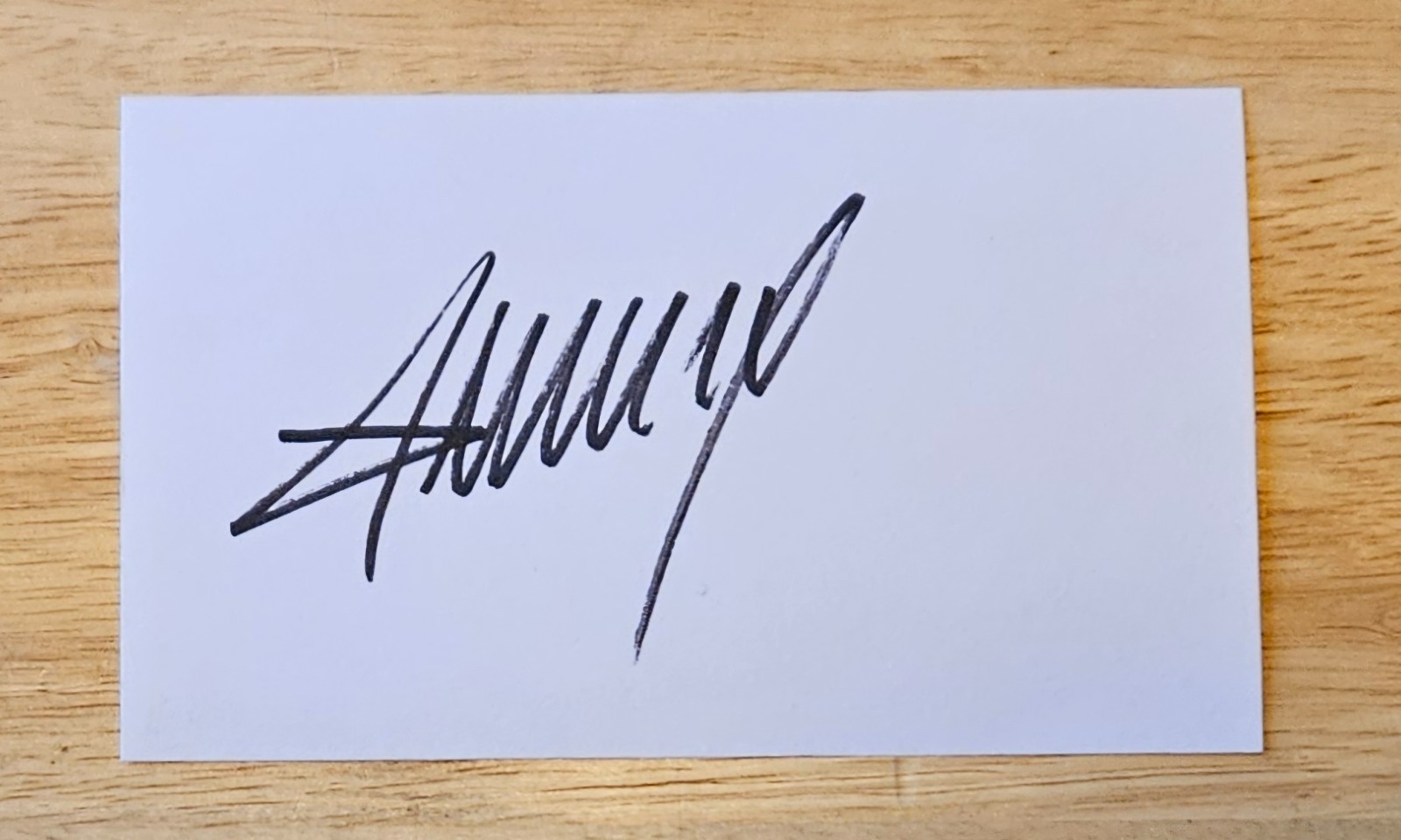 Donald Trump POTUS Signed Index Card US President Autograph Donald Trump POTUS Signed Index Card US President Autograph