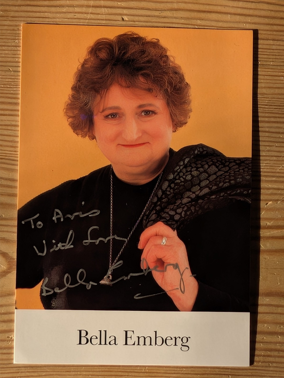 Genuine dedicated, hand signed 6x4 photograph of Bella Emberg.