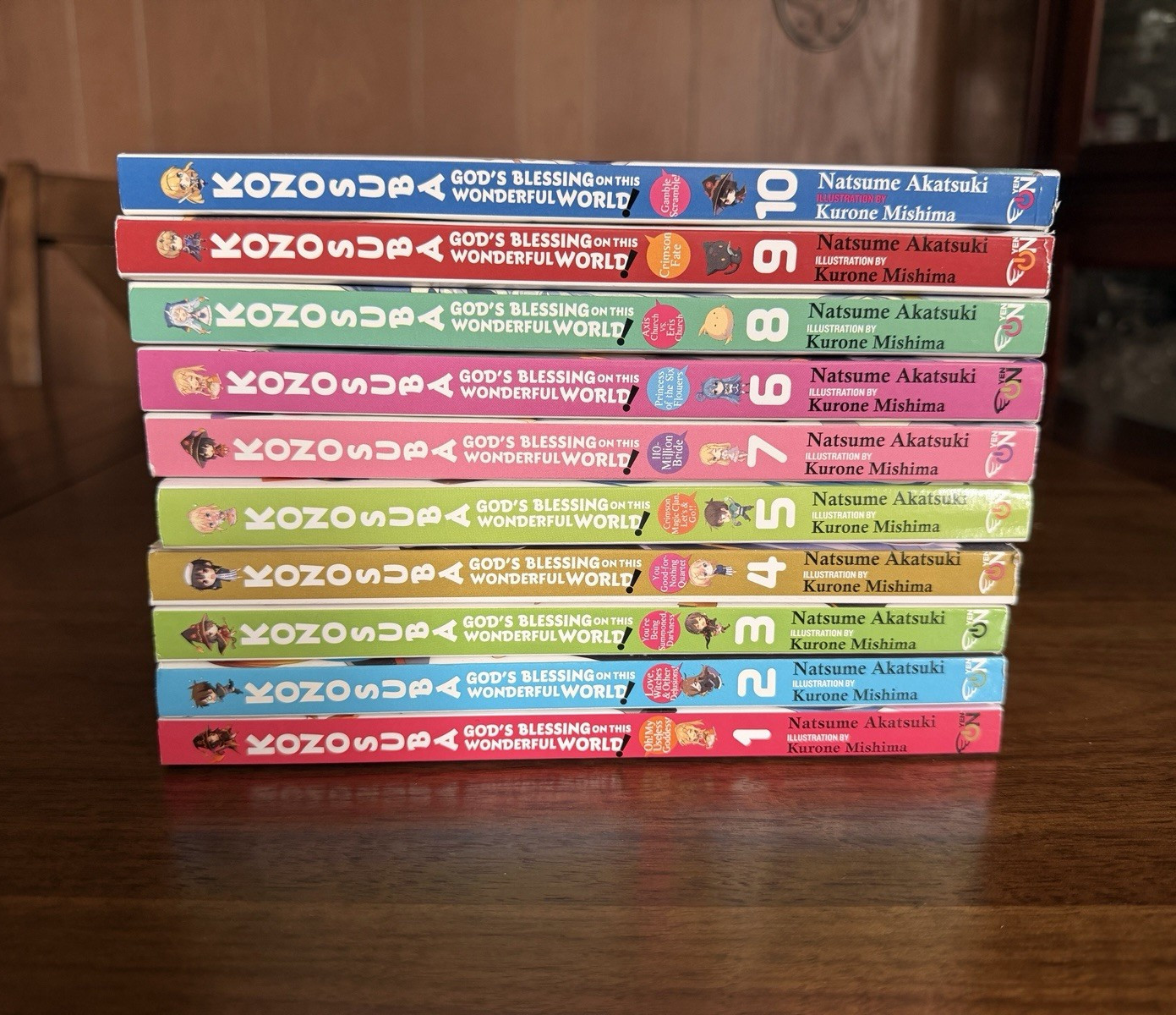 KonoSuba: God's Blessing on This Wonderful World Light Novels Vol 1-10 English