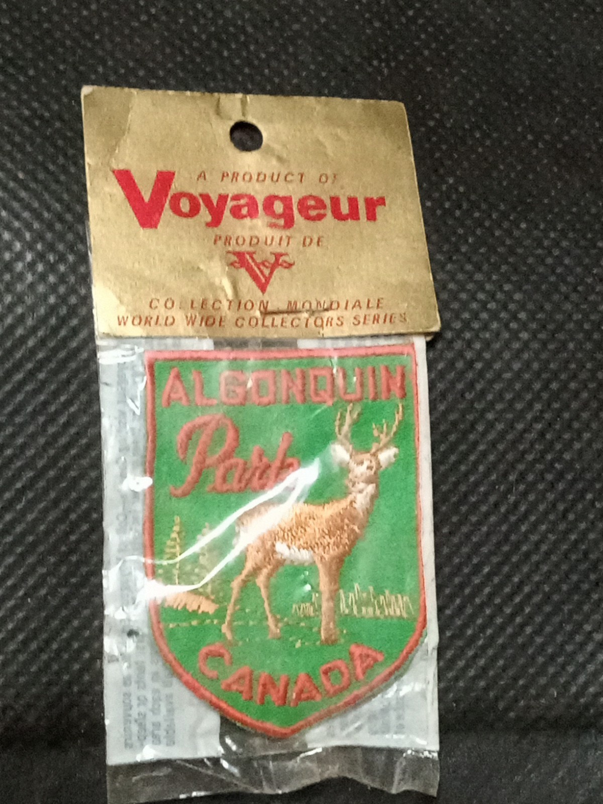 Vintage Voyageur Brand Algonquin Park Canada Travel Souvenir Patch