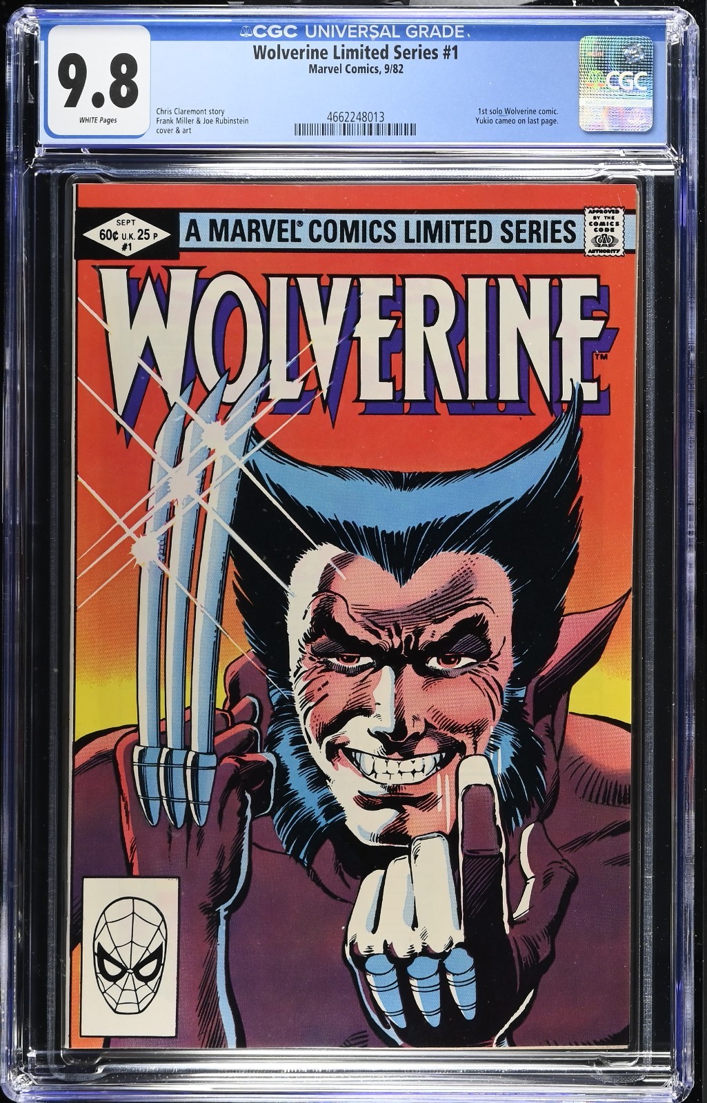Wolverine Limited Series #1 CGC 9.8 White Pages
