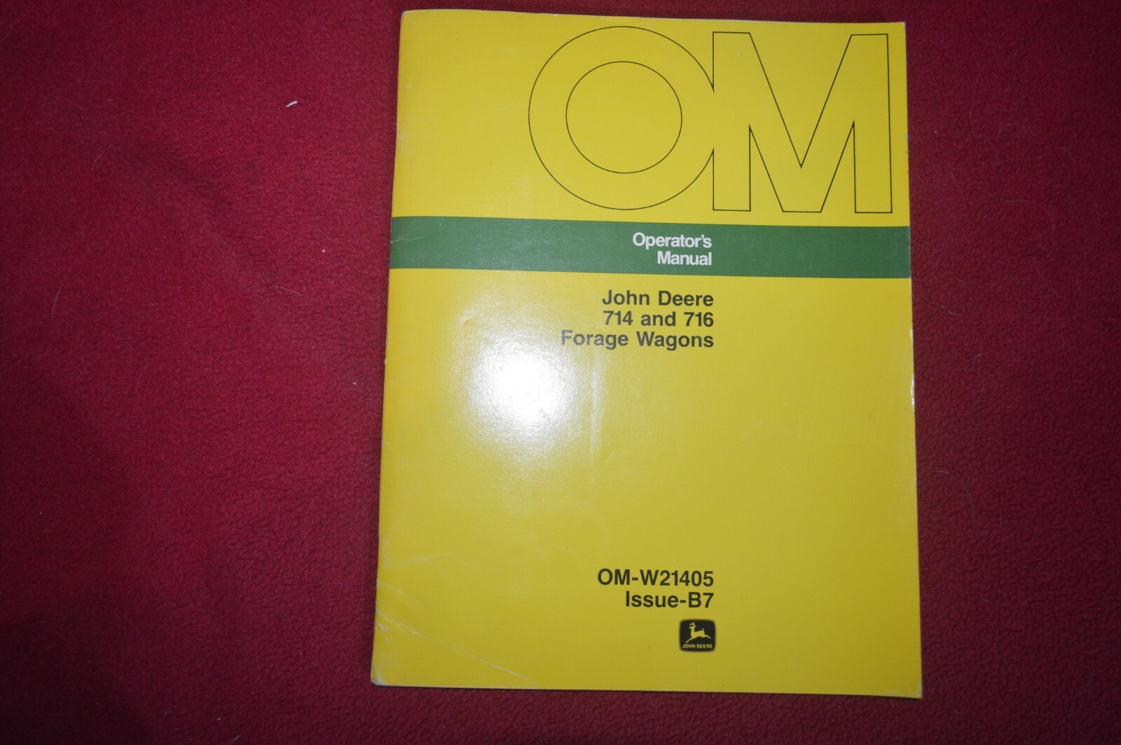 John Deere 714 716 Forage Wagon Operator's Manual LPFP 