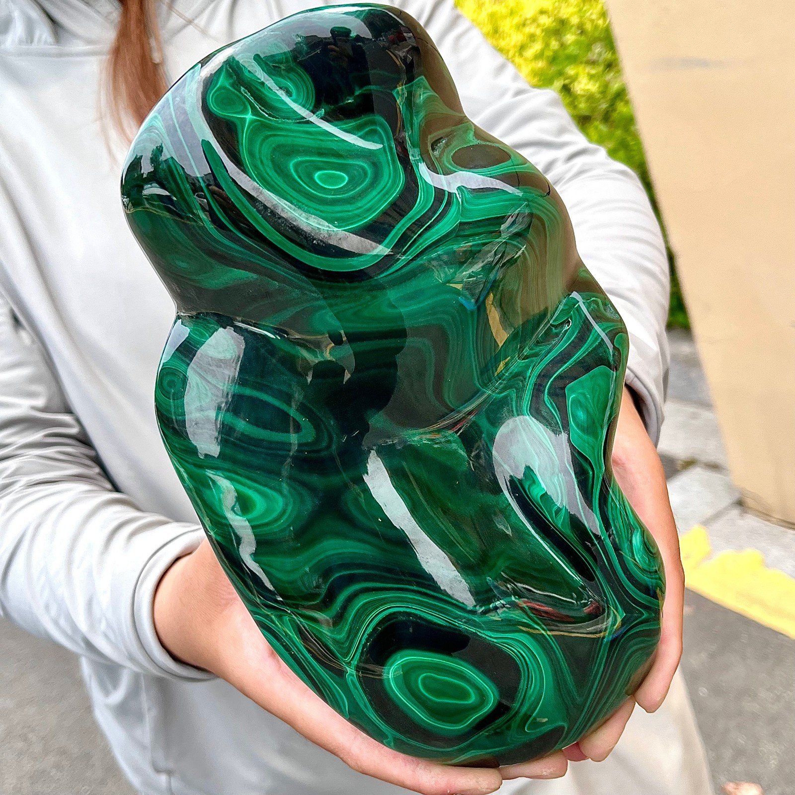 7.38LB   TOP Natural Malachite  crystal quartz Mineral specimen Reiki gem