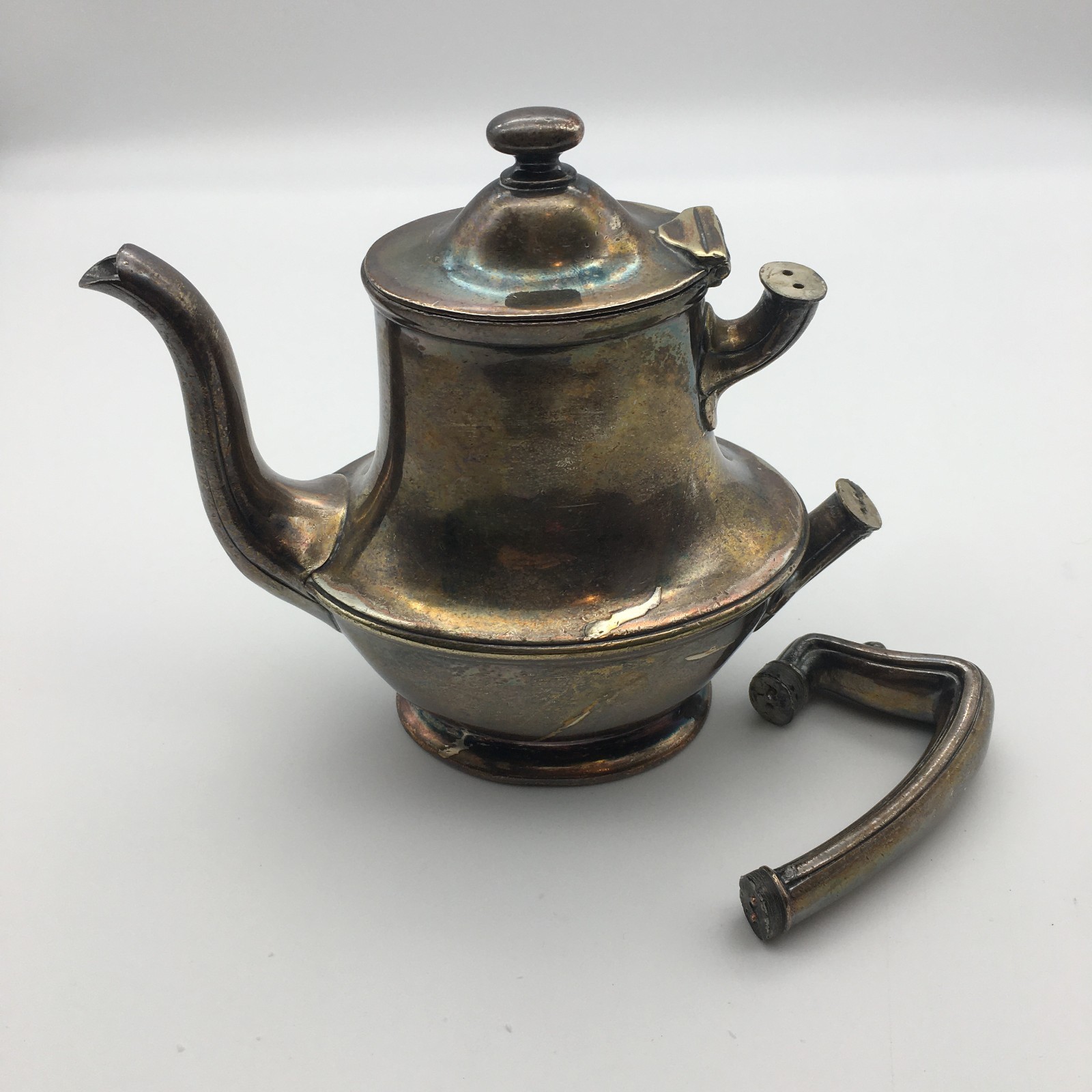 Mason Hotel 8 Oz. Coffee Pot W/Detached Handle GM Co Gorham Manufacturing