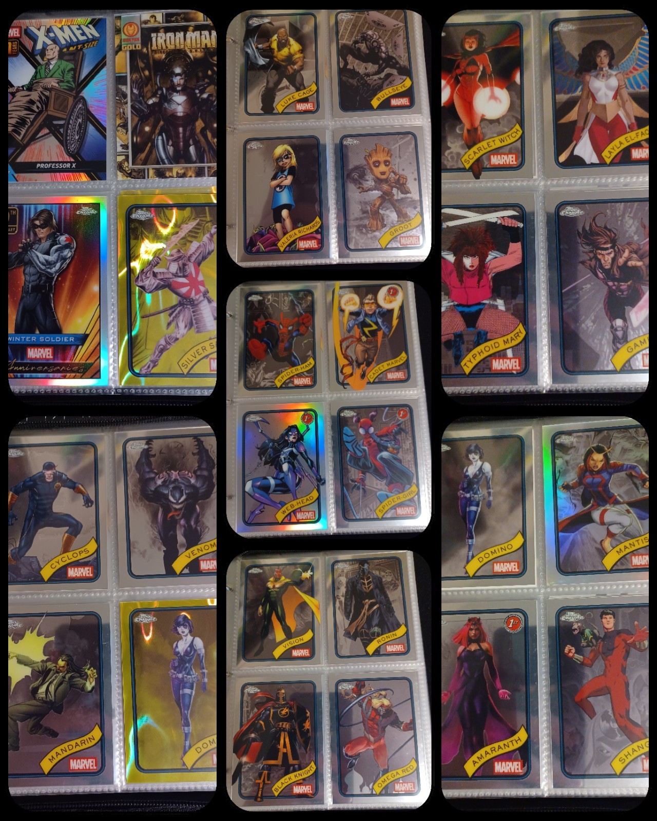 2025 Topps Marvel Chrome 28 Card Set Including Golds And Specials