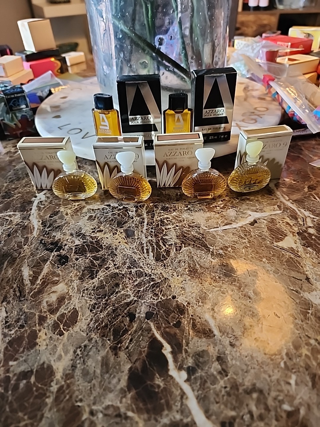 Azzaro Vintage Minature Lot of 5 with Boxes