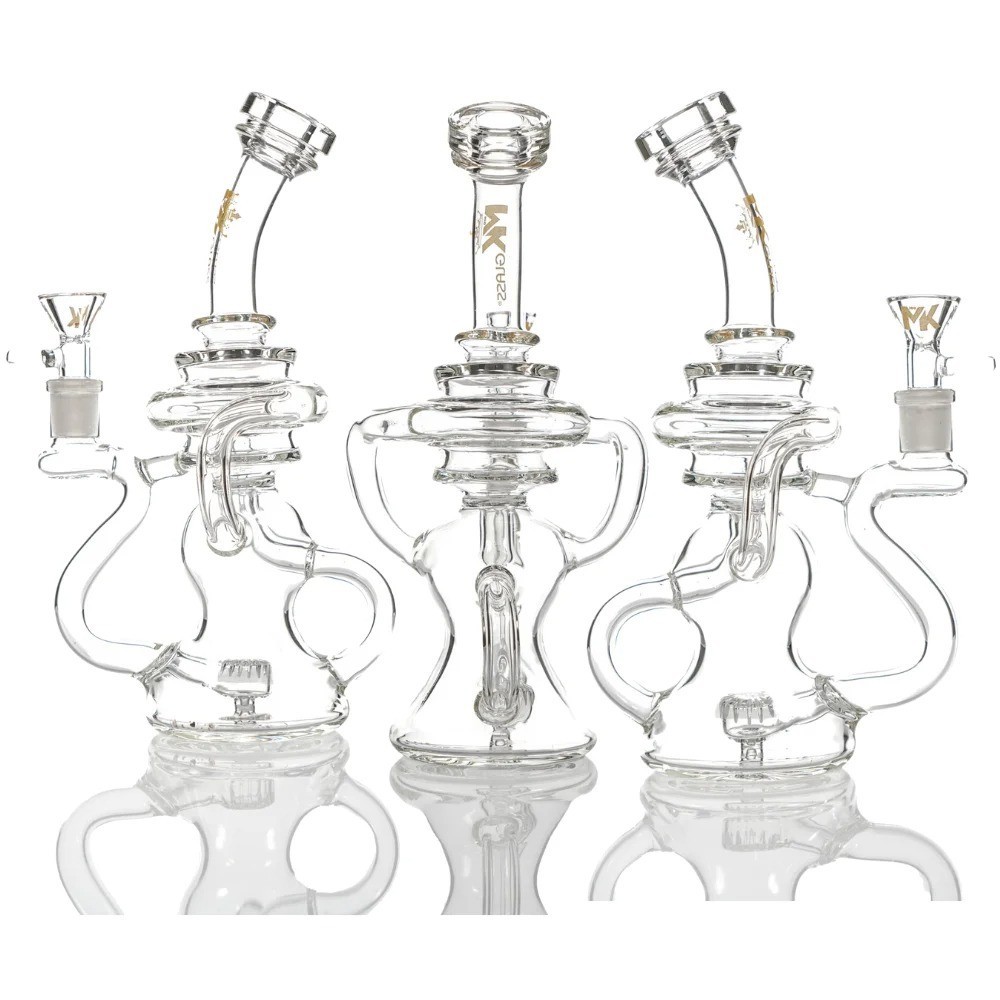 Toxic  9″ Clear Heavy Recycler High Quality Toxic Brand Recycler