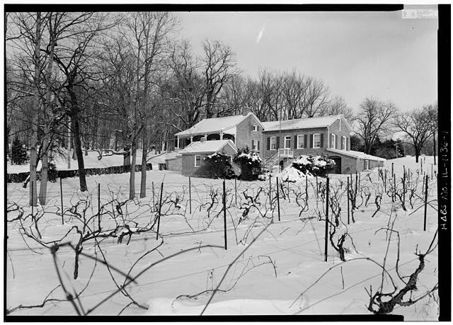Photo:Nauvoo Illinois 1930s Winery HABS General View from Southwest