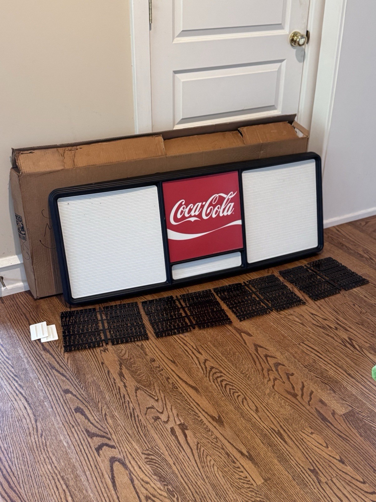 Vintage 50”x20” NOS COCA-COLA Retro Menu Board Sign Original W/ Letters Numbers