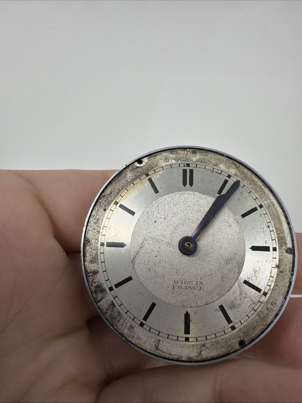 Vintage Jaccard Freres French Clock Movement Dial Made In France