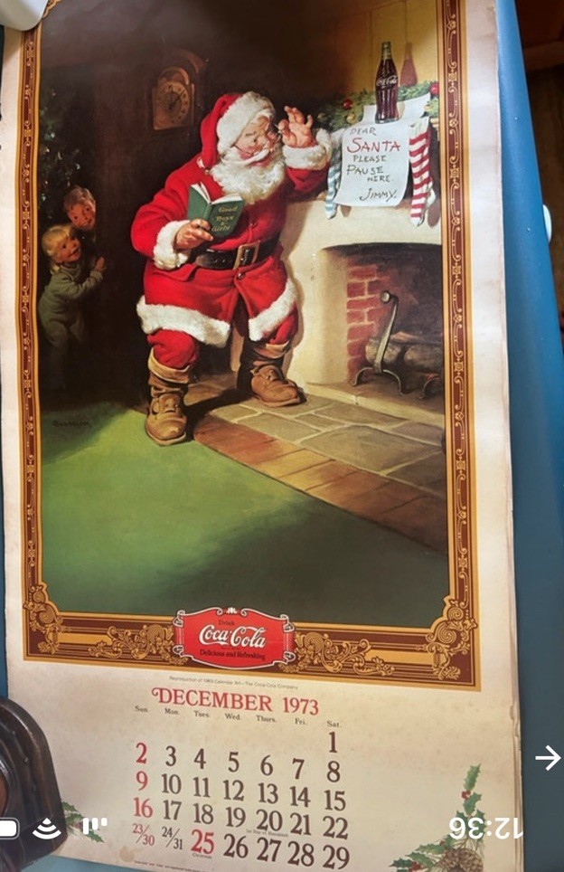 Vintage Calendar Missing Pages