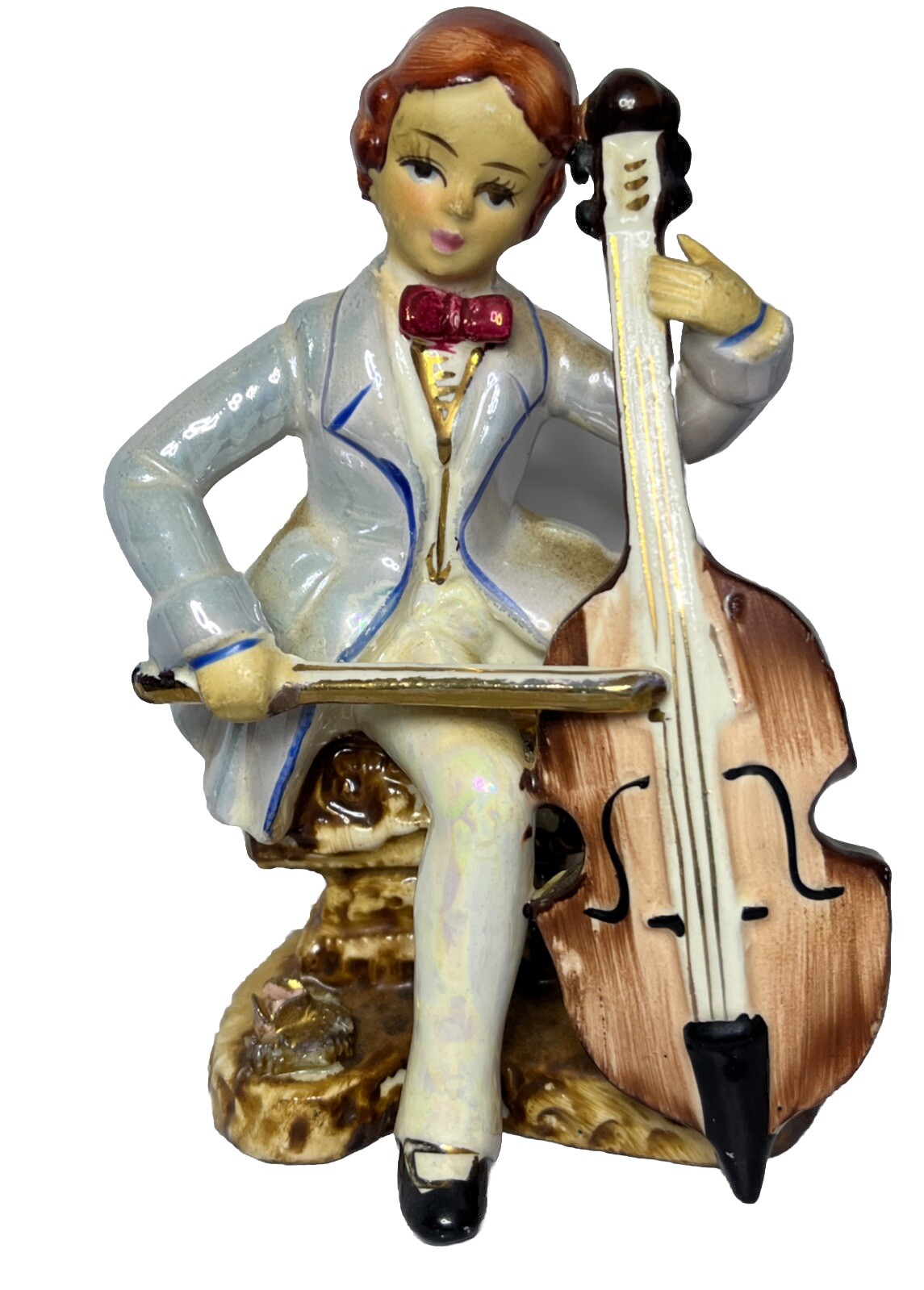 Violinist Classical Figurine EIHO Made in Japan Vintage Collectable Figurine