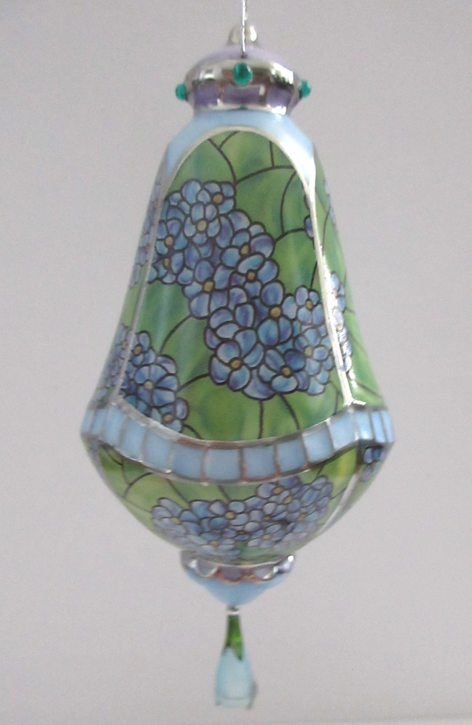 Hydrangea Bradford Editions Era Of Louis Tiffany Porcelain Ornament