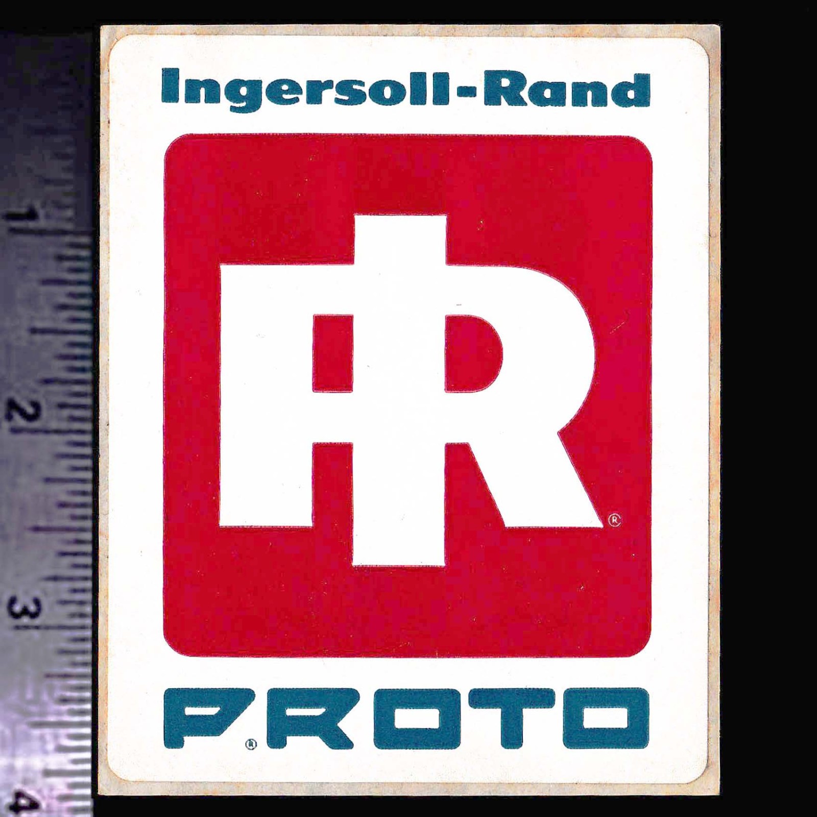 PROTO - Ingersoll-Rand Tools - Original Vintage 1970\'s Racing Decal/Sticker PROTO - Ingersoll-Rand Tools - Original Vintage 1970\'s Racing Decal/Sticker