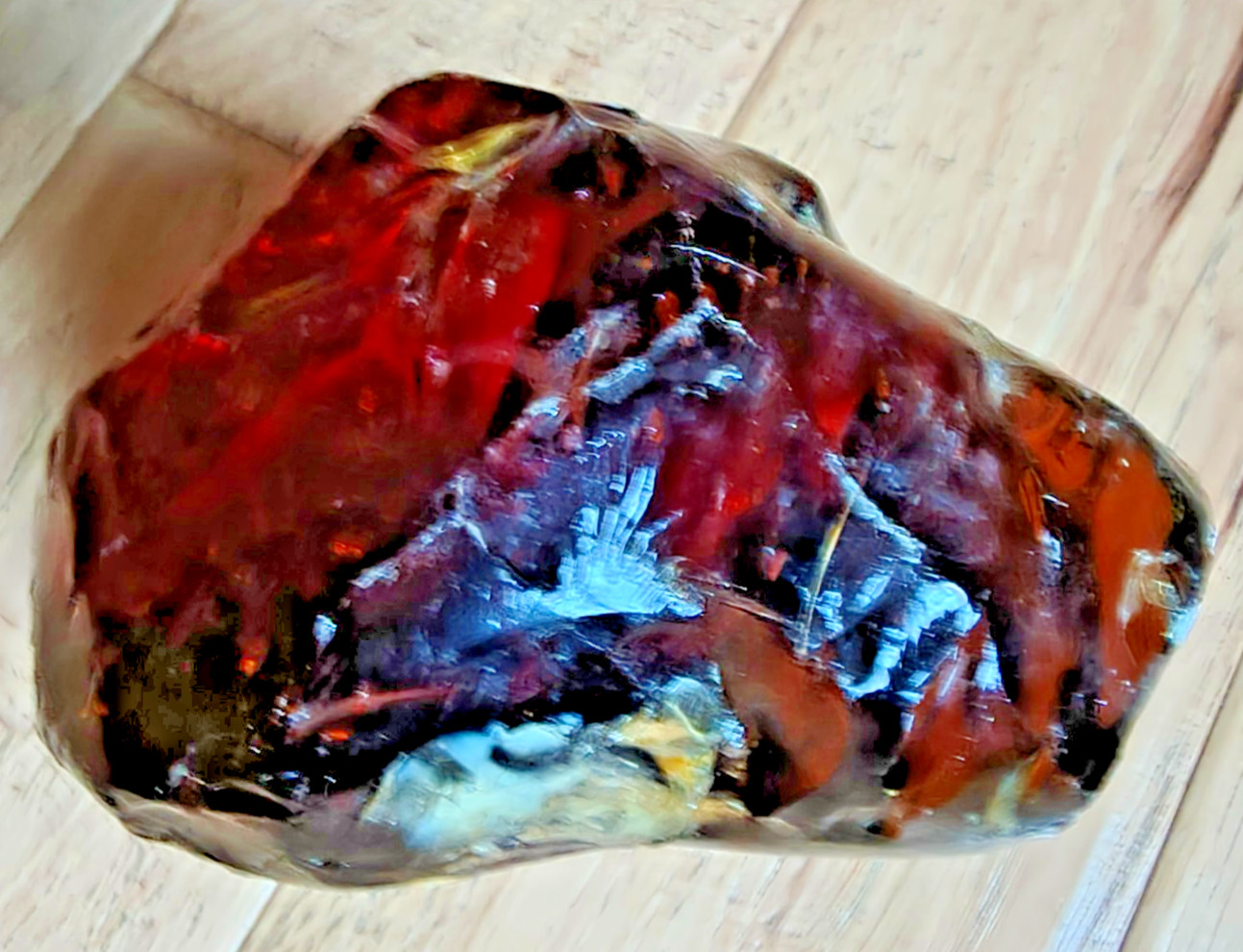 Large 960g Amber Master Andara Crystal Mt Shasta Reiki Energy Specimen