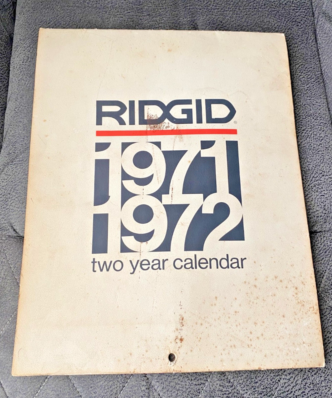 Vintage RIDGID Tool 1971-1972 SWIMSUIT wall CALENDAR Pin-Up 2-Year 71 72 Rigid