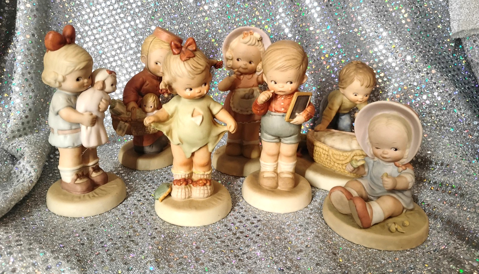 Lot of 7 Cute Enesco Memories Of Yesterday No Boxes - SEE PICTURES / DESCRIPTION Lot of 7 Cute Enesco Memories Of Yesterday No Boxes - SEE PICTURES / DESCRIPTION