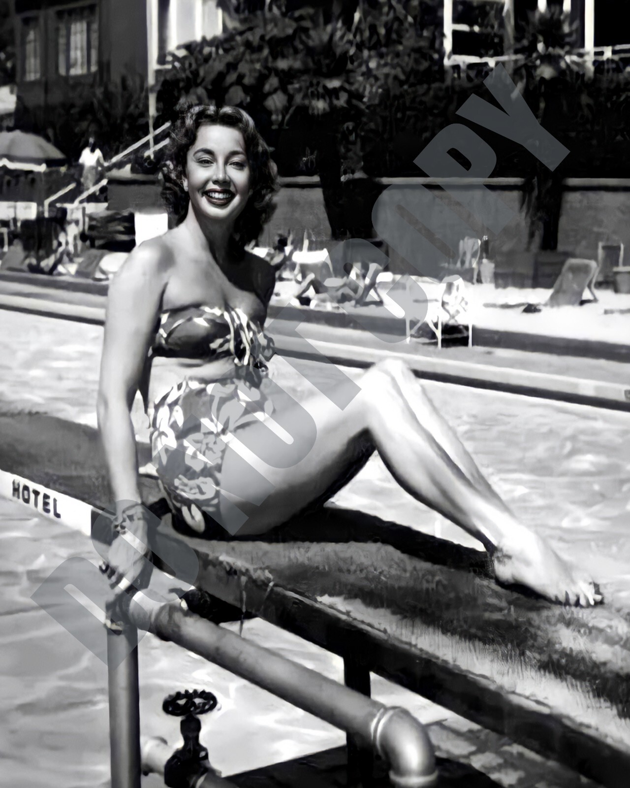 Audrey Meadows Alice Kramden The Honeymooners By Pool In Bathing Suit 8x10 Photo