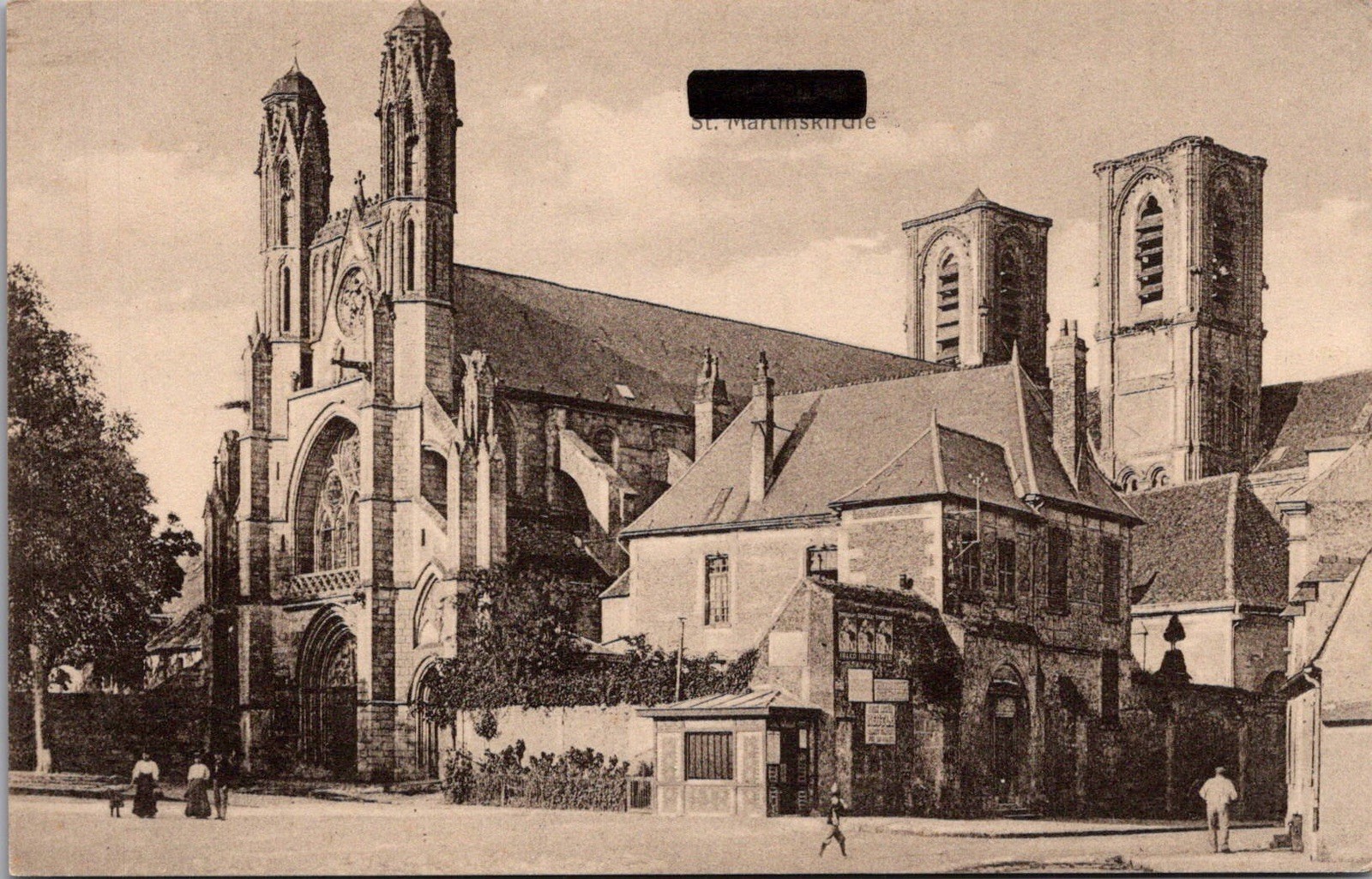 St Marienkirche Church Architecture Leipzig Germany Vintage Postcard
