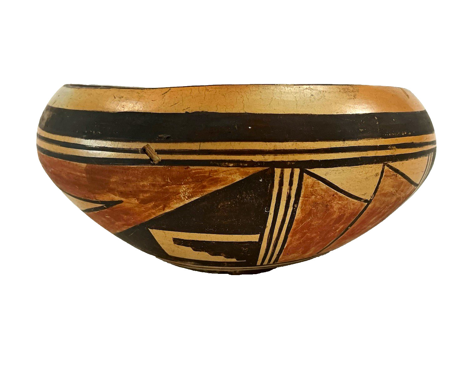 Vintage Native American Hopi Bowl Geometric Pottery Polychrome Pueblo 6” Bowl Vintage Native American Hopi Bowl Geometric Pottery Polychrome Pueblo 6” Bowl