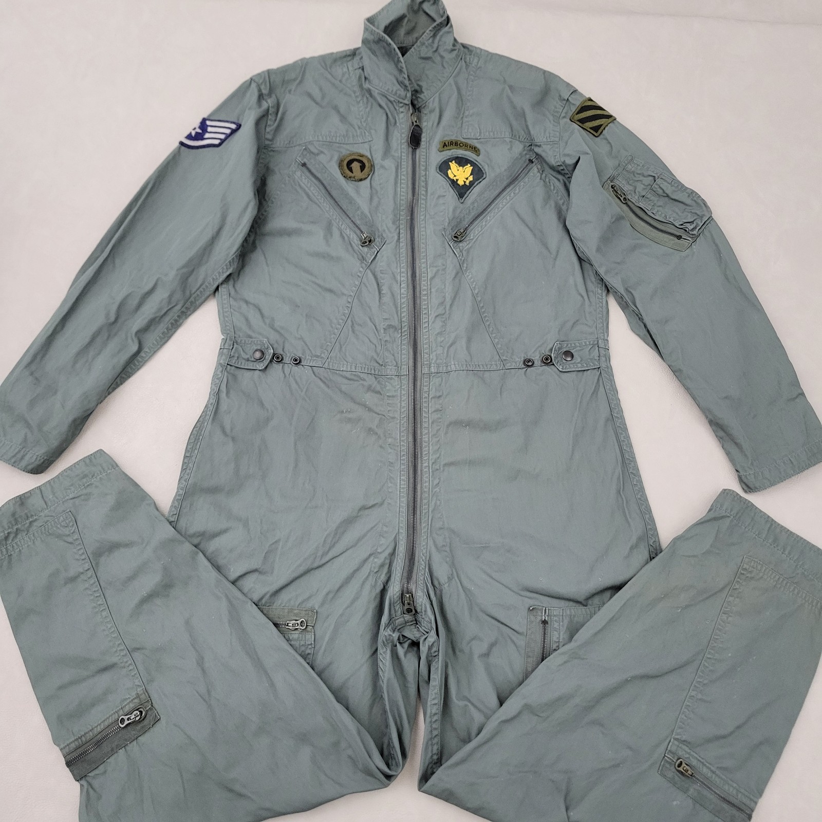 Vietnam War 1959 USAF K-2B Flight Suit 101st Airborne Screaming Eagles Berger Lg Vietnam War 1959 USAF K-2B Flight Suit 101st Airborne Screaming Eagles Berger Lg