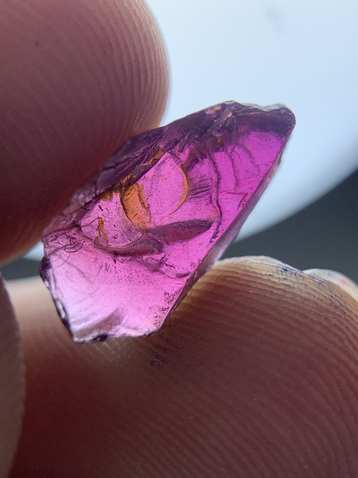 5.05  Crts Gorgeous Facet Grade Nice Hot Pink Umbalite Garnet For Cutting