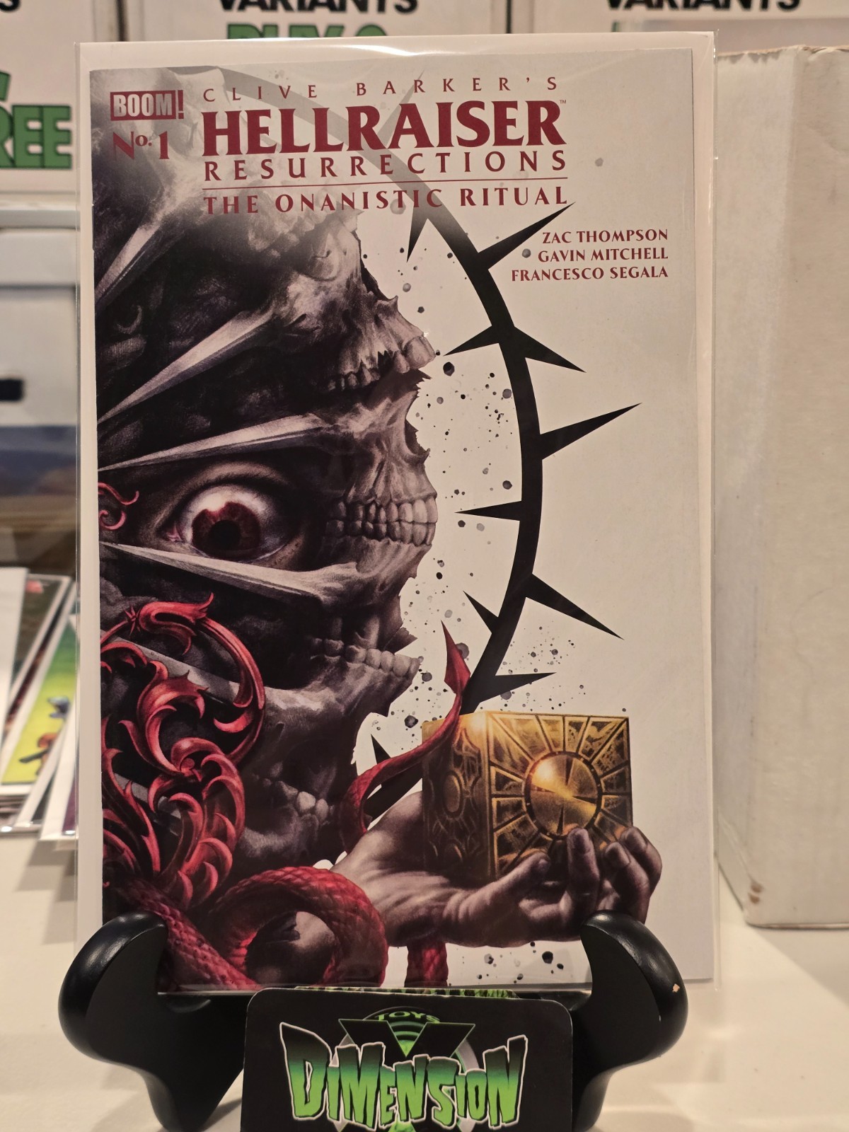 CLIVE BARKER'S HELLRAISER RESURRECTIONS THE ONANISTIC RITUAL #1 FOC REVEAL BOOM