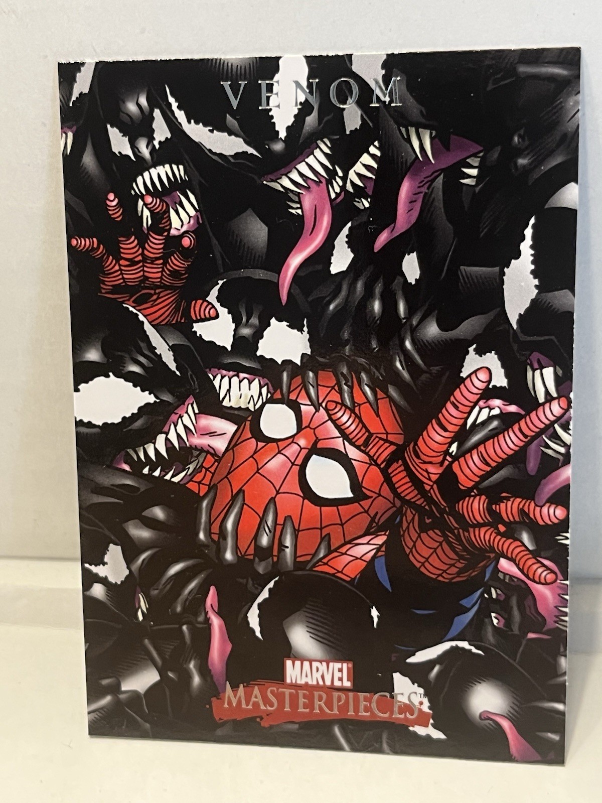 Venom 2008 Upper Deck Marvel Masterpieces Series 2 Promo Card Spider-man P8 Venom 2008 Upper Deck Marvel Masterpieces Series 2 Promo Card Spider-man P8