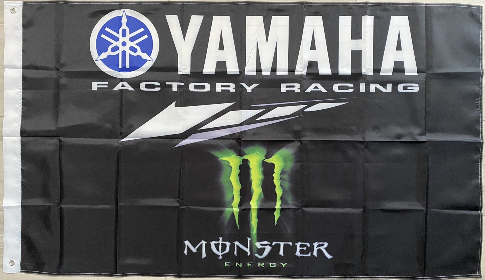 YAMAHA FACTORY RACING Fox Monster 3x5ft FLAG BANNER FLAG MAN CELLAR GARAGE