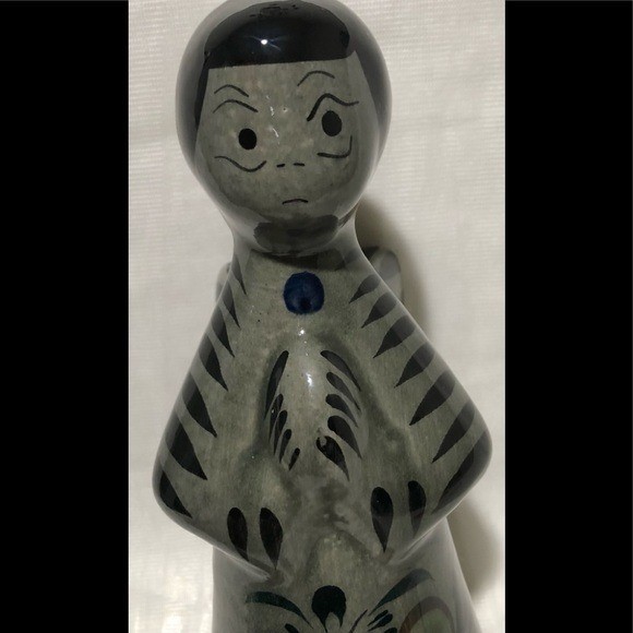 Tonala Pottery Praying Angel Candle Holder  