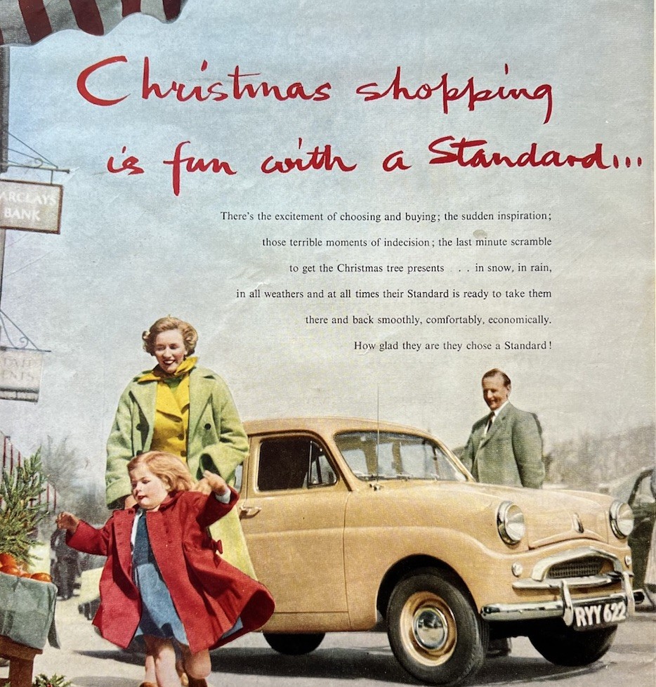 1956 Standard Motor Company Original Vintage Print Ad UK Car Photo 26x36cm EMF