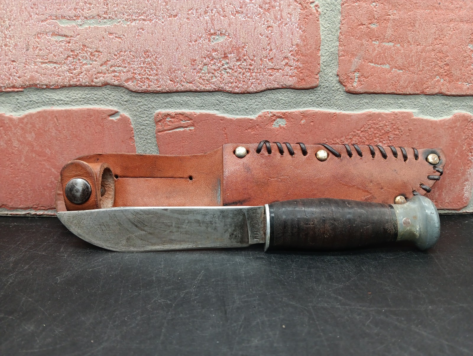 Vtg Pal WWII Era Fixed Blade Knife RH-51 W/ Sheath *See Pics 