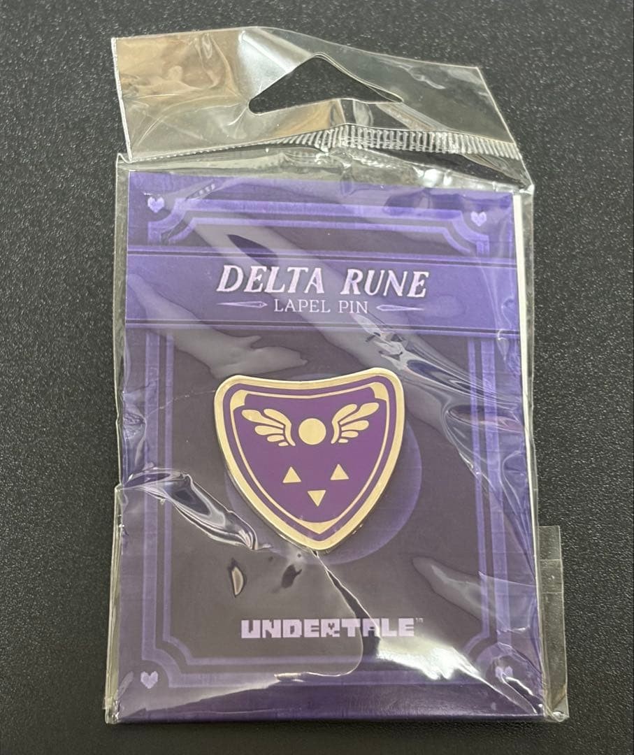 Undertale Delta Rune Pin Badge Fractured Outer Packaging Damage