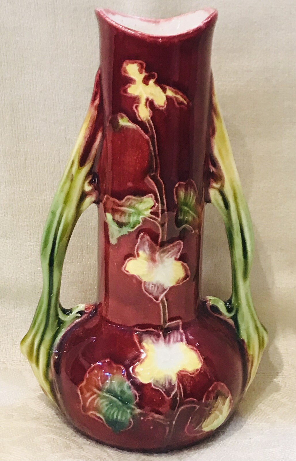 Vintage Austrian Majolica Bud Vase