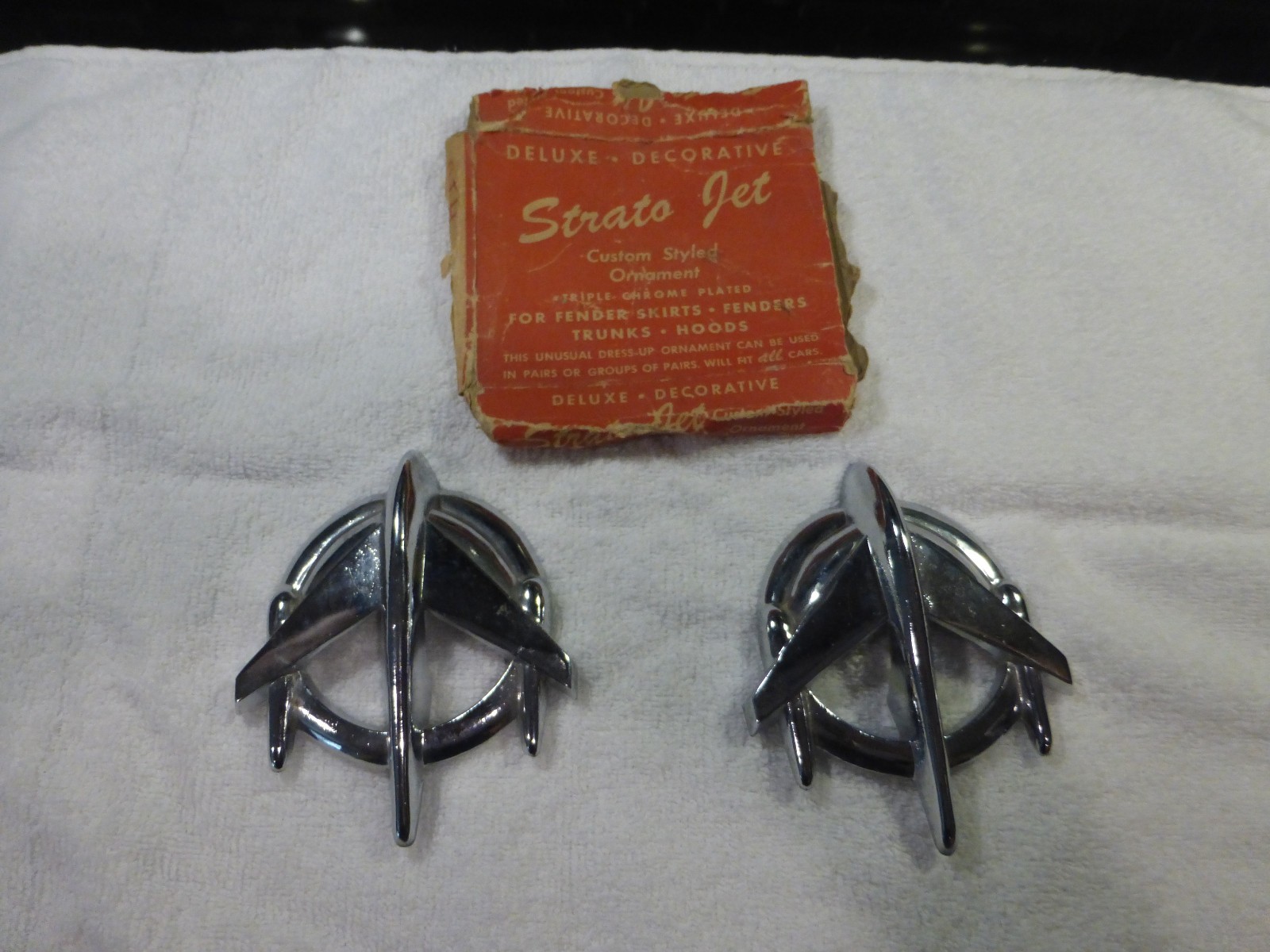 Vintage 1950s Kay Strato Jet Emblems Auto Motorcycle