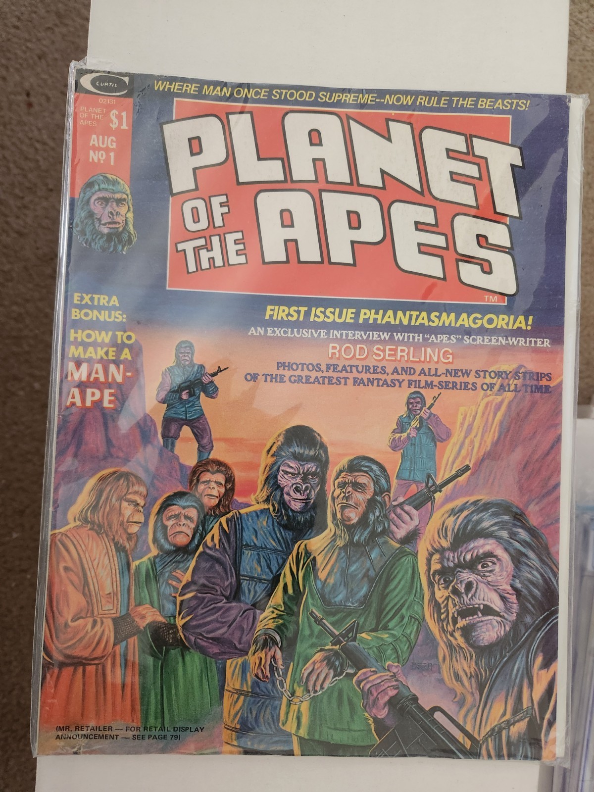 Planet of the Apes #1 1974 comic book 