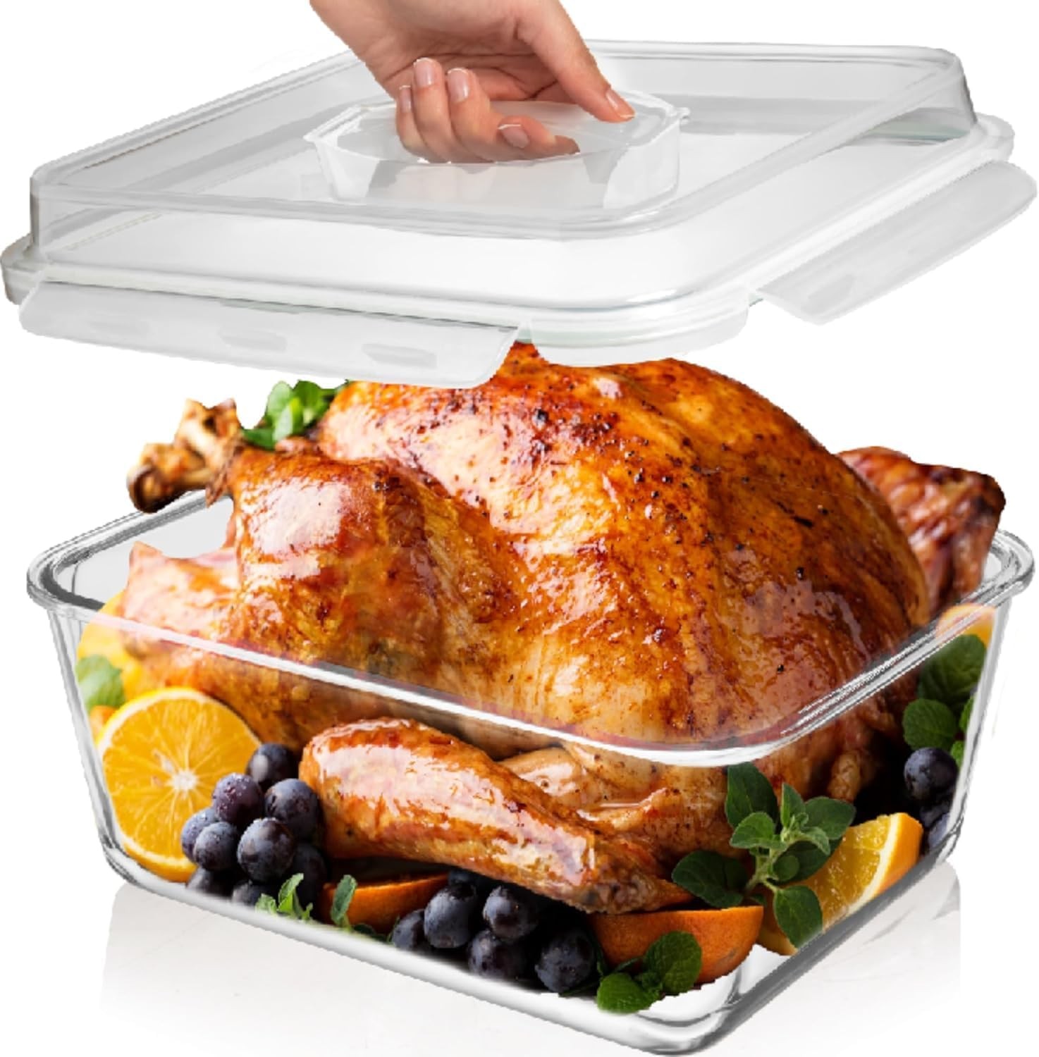 6500 ML / 220 oz / 28 Cup LARGE Glass Food Storage 6500 ml / 220 oz, Clear 6500 ML / 220 oz / 28 Cup LARGE Glass Food Storage 6500 ml / 220 oz, Clear