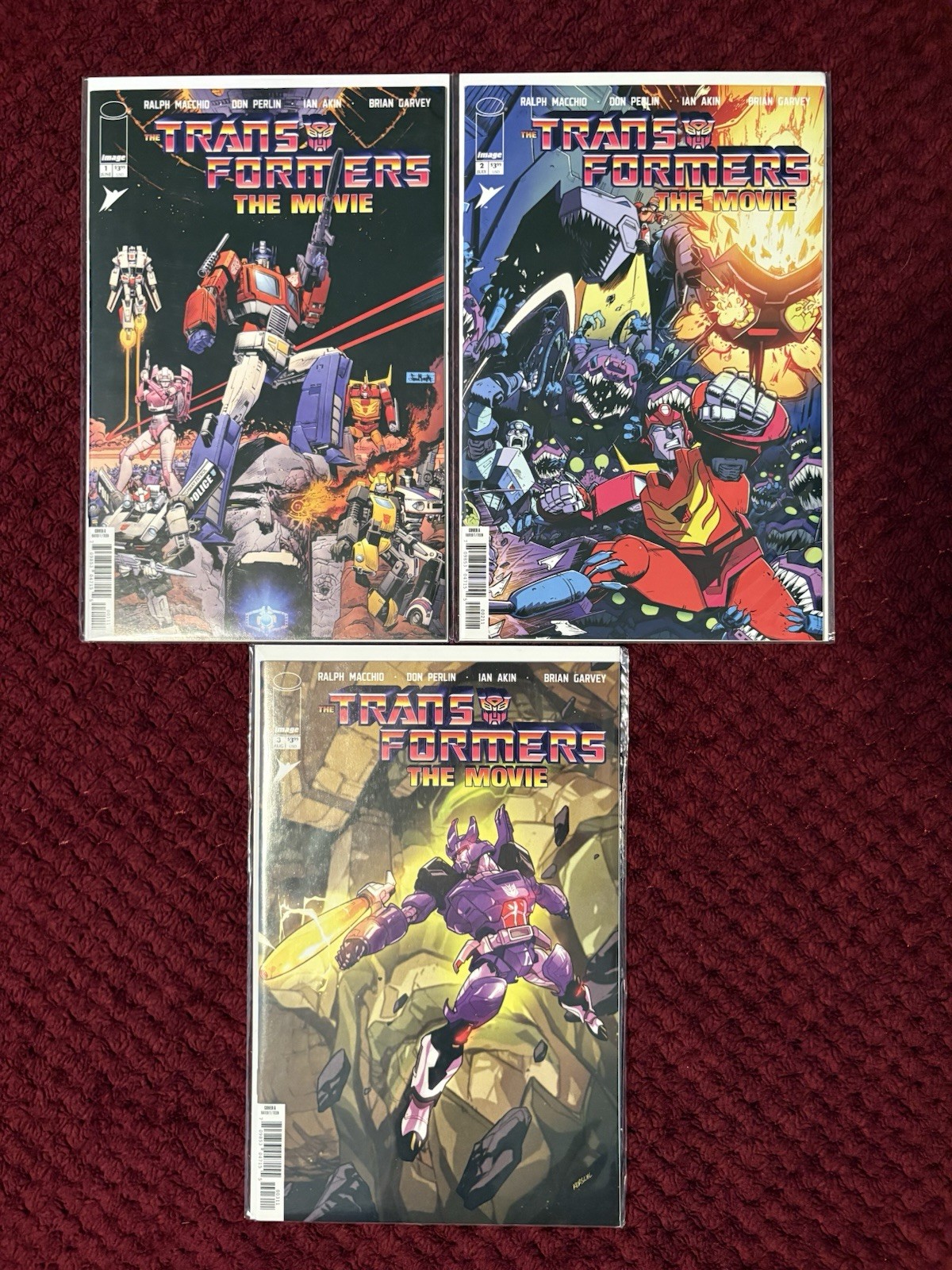 Transformers: The Movie #1-3 Complete Set 1st Prints M/NM 2026 40th Anniversary