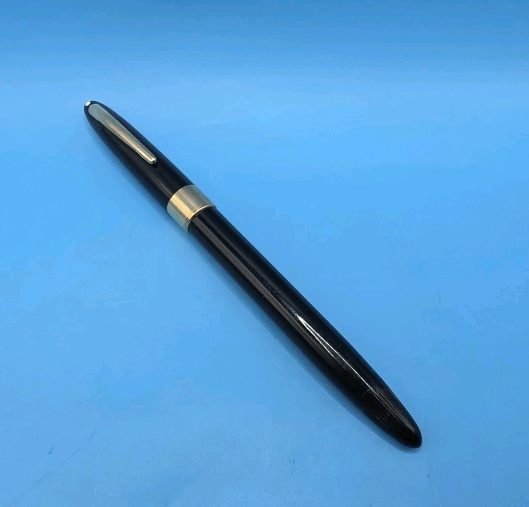 Sheaffer Vintage White Dot Black Snorkel Fast Shipping 