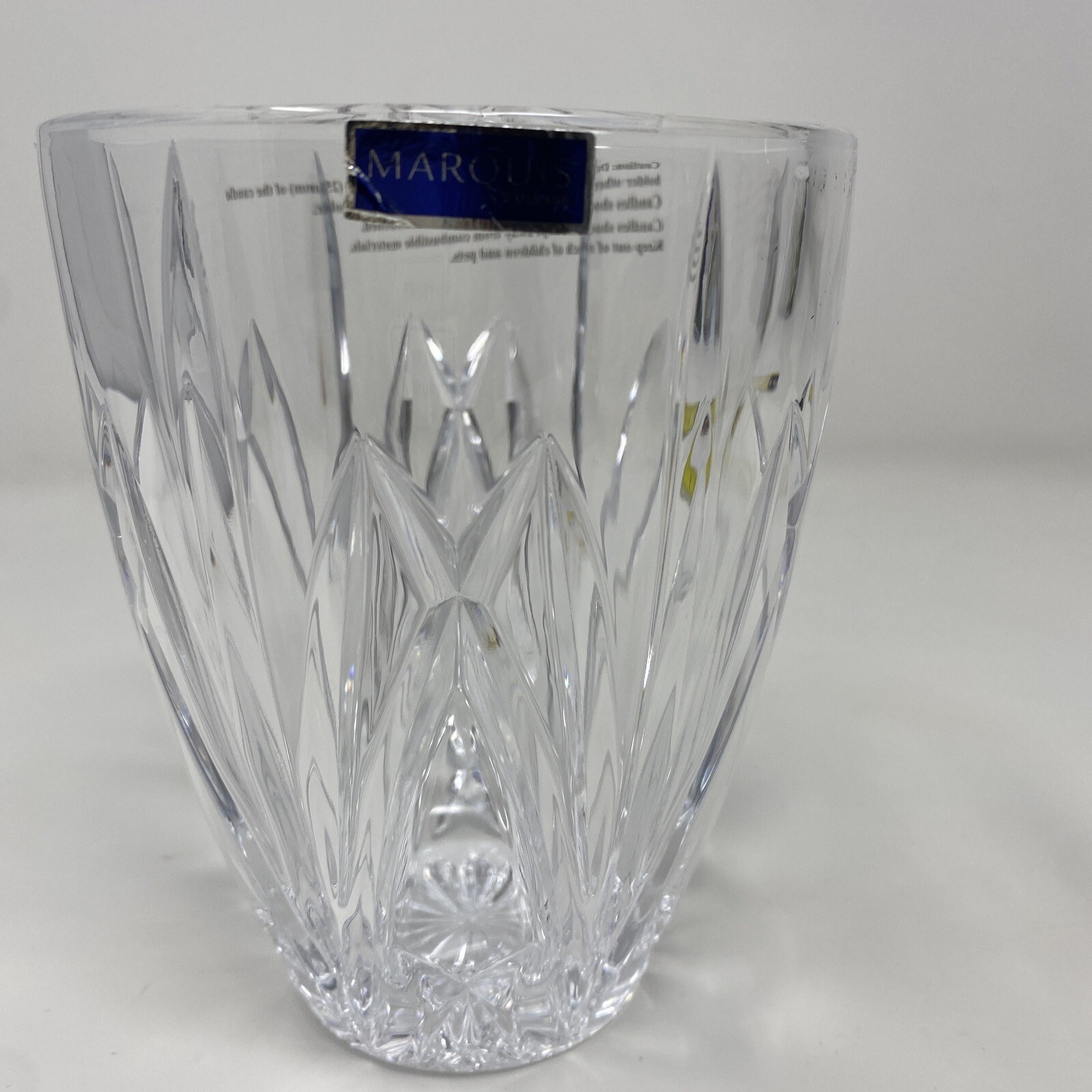 Marquis By Waterford BROOKSIDE Open Hurricane/Candle Holder/ Vase 5.5” High