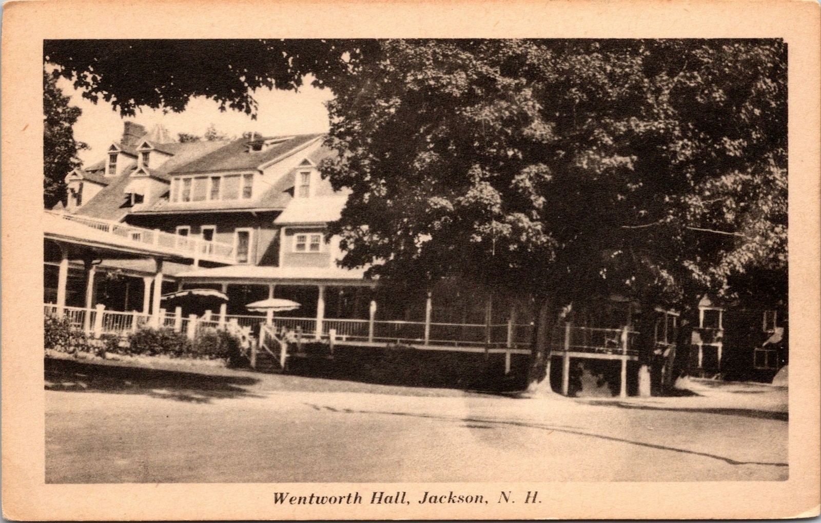 Jackson NH Wentworth Hall Postcard unused 1900s/10s